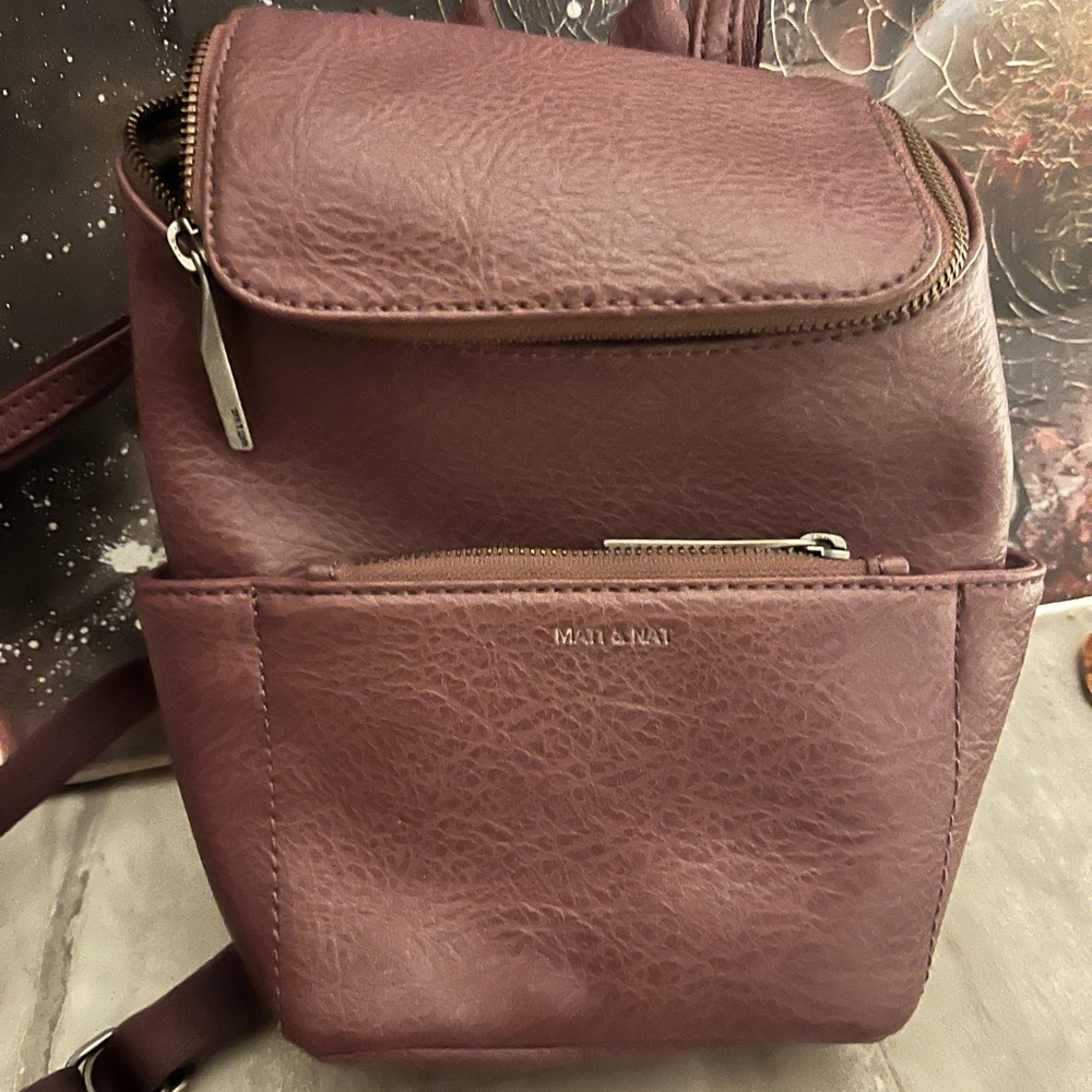 Matt & Natt Vegan Leather Backpack Like New!